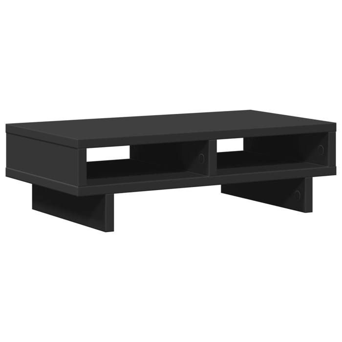 VidaXL Monitor Stand Black 50x27x15 Cm Engineered Wood, Monitor Riser for Desk, Monitor Shelf, Stand 854743