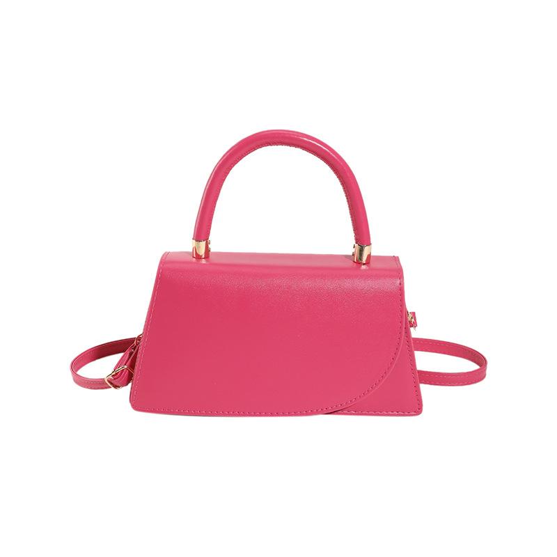 Foreign Texture Small Bag Women's New Popular Solid Color Messenger Bag Fashion Portable Small Square Bag Trend