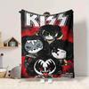1 шт. Фланелевое одеяло группы KISS, Мягкое, приятное для кожи, с цифровой печатью, Различные размеры в наличии для семьи, друзей, на день рождения