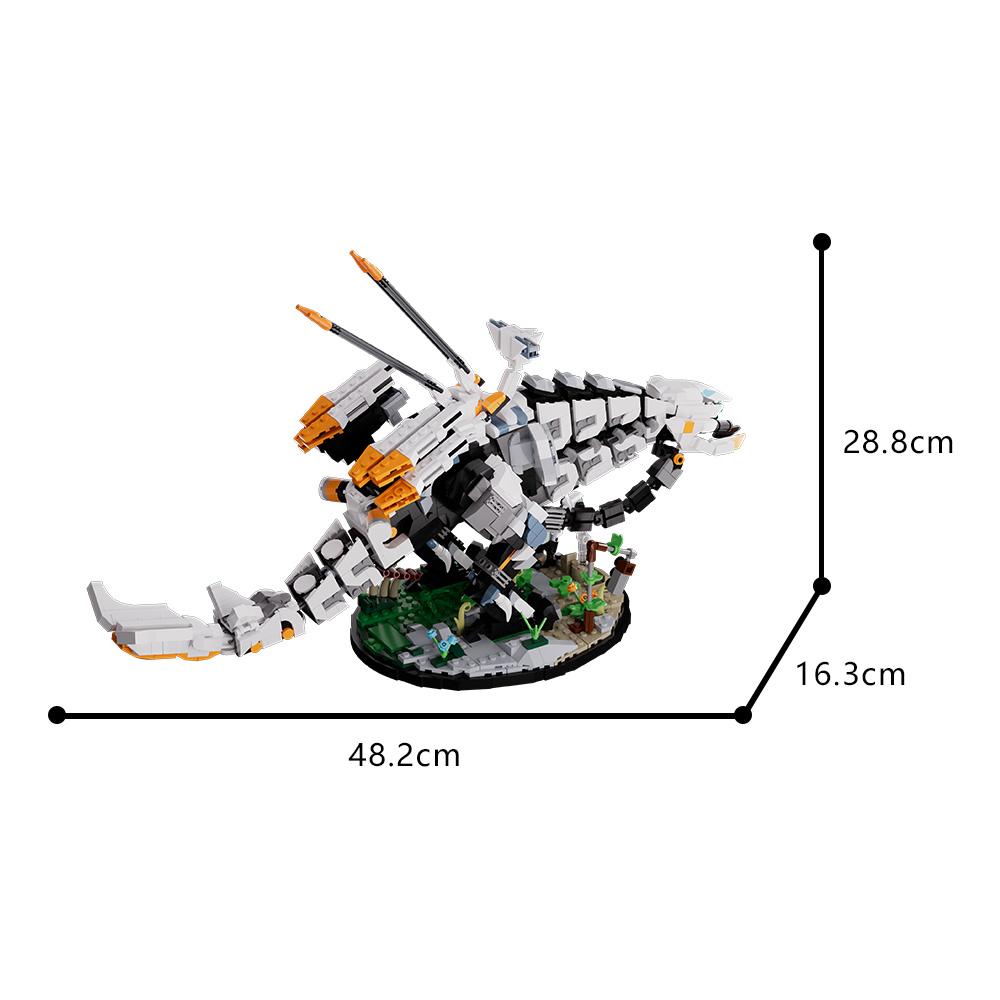 Gobricks Moc Zero Dawn Thunderjaw Строительные блоки Модель Запретный Запад Монстр Строительные блоки Игра Блоки Модель Игрушки Наборы