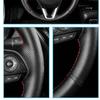 Car Steering Wheel Cover For VW Old Golf 5 (V) MK5 Polo Jetta Tiguan Sagitar Touran Leather Braid Customized Original DIY