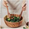 Dinnerware Set Wooden Large Spoon Fork Long Serving Tableware Kitchen