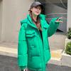 Зимняя женская пуховая куртка Женская Утепленная теплая куртка Хлопковая куртка с капюшоном Толстая Пуховая Хлопковая Парка