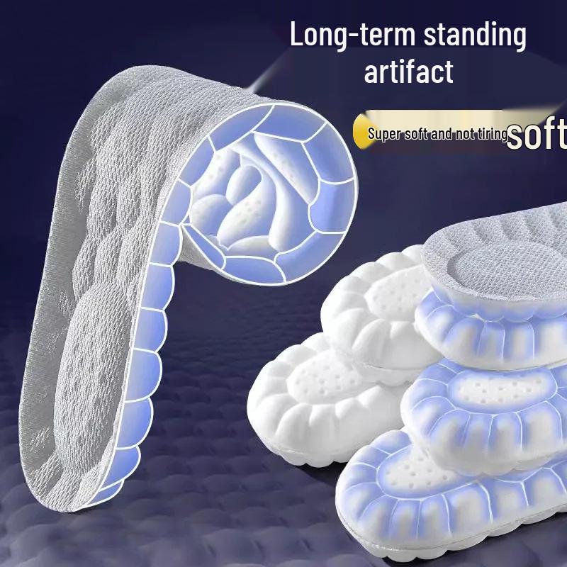 Military Training Insoles - Odor-Resistant, Breathable, Sweat-Absorbing, Shock-Absorbing for Long-Lasting Comfort In Men's & Women's Sports.