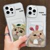 Силиконовый чехол-кошелек с карманом для карт для Xiaomi 14T 13T 11T Redmi 15 14 12C 13C iPhone 17 16 15 Samsung A15 A25 A35 Прозрачный бампер для телефона