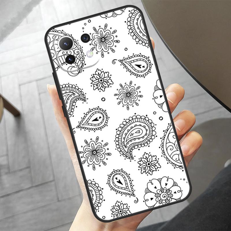 Чехол с бесшовным узором "бандана" для Xiaomi 15 Pro 13 14 Ultra 11T 12T 13T 14T Pro POCO F7 X7 Pro X3 X5 X6 F5 F6