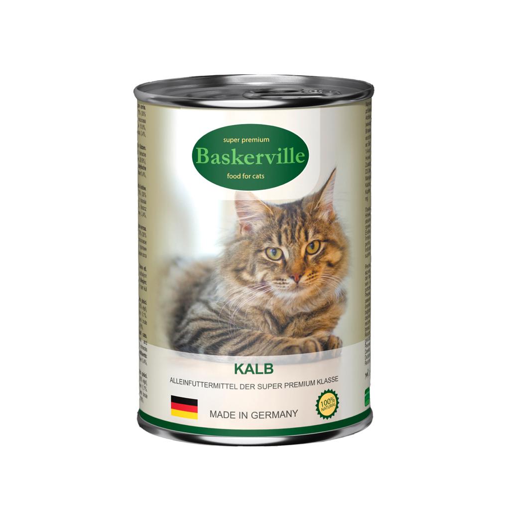 Baskerville Super Premium Wet Cat Food Adult Veal 400G