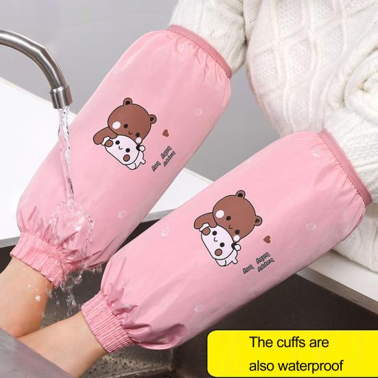 1 пара противообрастающих чехлов на рукавах, водонепроницаемые, с милым мультяшным рисунком, грязеотталкивающие защитные манжеты, грязеотталкивающие рукава для рук
