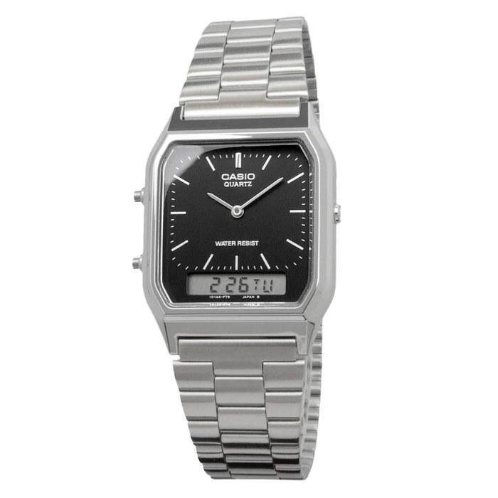 Casio AQ-230A-1DMQ Аналогово-цифровые кварцевые часы - Черные