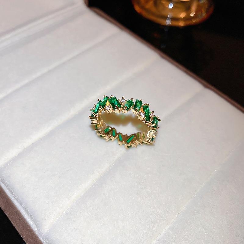 Геометрическое кольцо Xiaohongshu Кольцо на указательный палец Высококлассная бижутерия Женщины