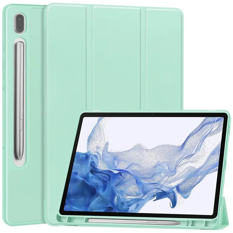 Case For Samsung Galaxy Tab S9 FE+ S10 FE Tablet Cover with Pencil Holder Funda For Galaxy Tab S9 FE Plus+ Cover SM-X610 SM-X510