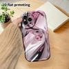 Phone Case: 2D flat design suitable for iPhone 18 17 16 15 14 13 Pro film protective case, couple style, pink mirror metal, Christmas and Halloween gi