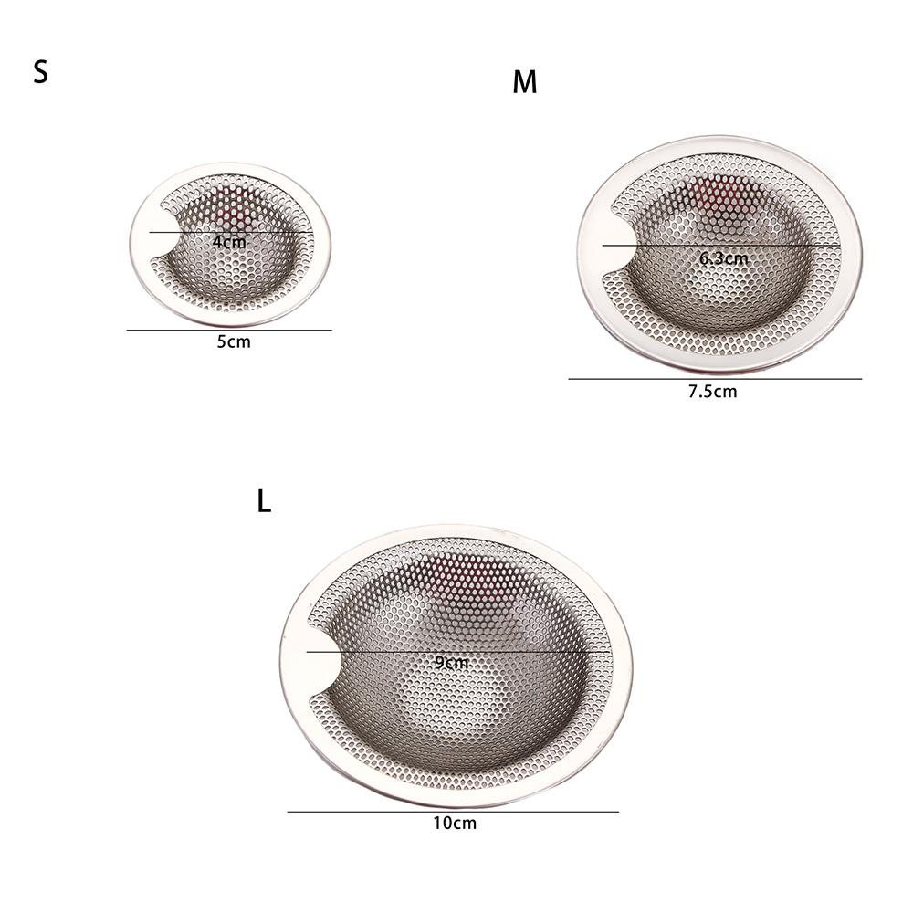 Stainless  Steel Bathroom Bathtub Colander Kitchen Tools Drain Strainers Water Sink Filter