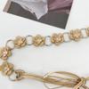 Ethnic Women's Belt Floral Dress Jeans Belt Versatile Leather Waist Rope  Waist Accessories