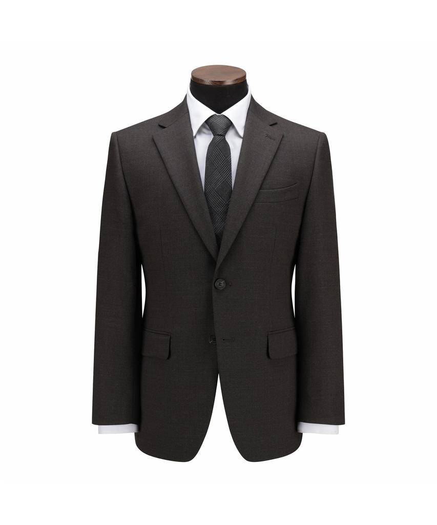 BRENTWOOD Wool Blended Classic Suit Jacket - Brown Brfba26542Brx