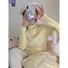 Women's Slim-Fit Half-High Collar Knit Top, Autumn/Winter 2026, Long-Sleeve, Soft and Figure-Flattering.