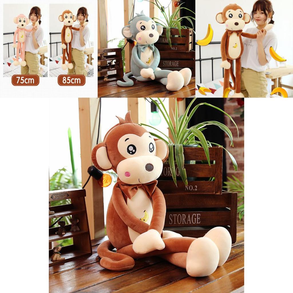 Трансграничная плюшевая игрушка Beibei Monkey, мягкая кукла, детский подарок на день рождения, оптовая продажа