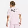 Nike Свободная баскетбольная футболка с буквенным принтом и короткими рукавами, мужские топы розового цвета FD0061-663