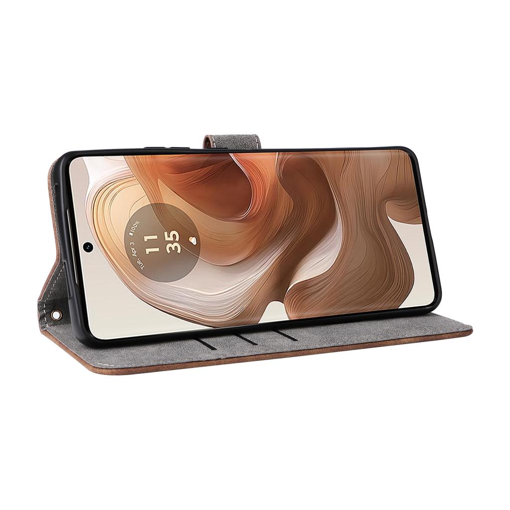 For Motorola Edge 50 Ultra 5G/Moto X50 Ultra 5G Phone Case Wallet PU Leather Flip Cover with RFID Blocking