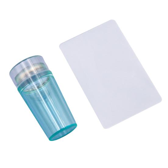 Yousheng Штамп для нейл-арта Односторонний Недеформирующийся Флуоресцентный Силиконовый Штамп для ногтей Скребок Прозрачный Инструмент для маникюра