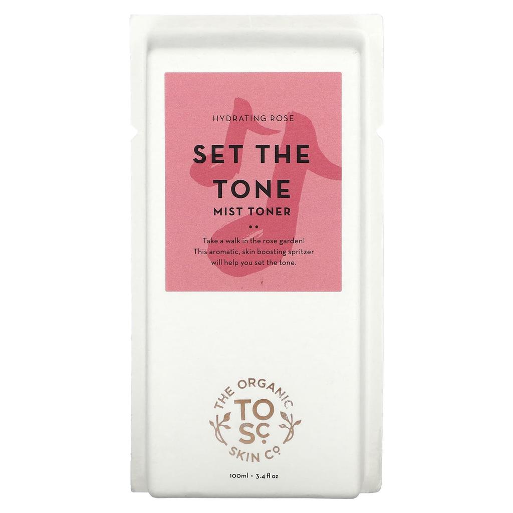The Organic Skin Co. Set the Tone, тонер-спрей, увлажняющая роза, 100 мл (3,4 жидких унции)