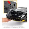 1/24 Lamborghini LP770-4 модель автомобиля из сплава, спортивная машина, звук, супер гоночный подъемный механизм, горячее колесо для детских подарков