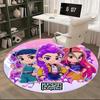 KPOP DEMON HUNTERS,Anime Characters Chair mat Round Rug Office carpet, Non slip, Suitable for Living Rooms, Bedrooms,Decor1205746a