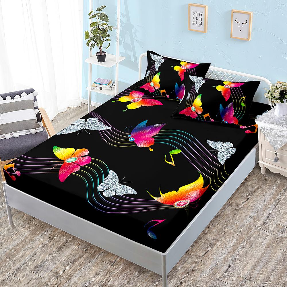 Three-Piece Mattress, Butterfly Mattress, Mattress Protective Cover, Dust-Proof And Non-Slip Sheets Are All Inclusive.