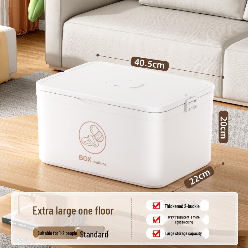 Large Multi-Layer Medicine Storage Box - Portable Family First Aid Kit