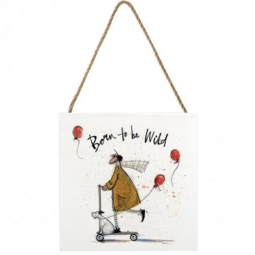 Sam Toft Деревянная табличка Born To Be Wild