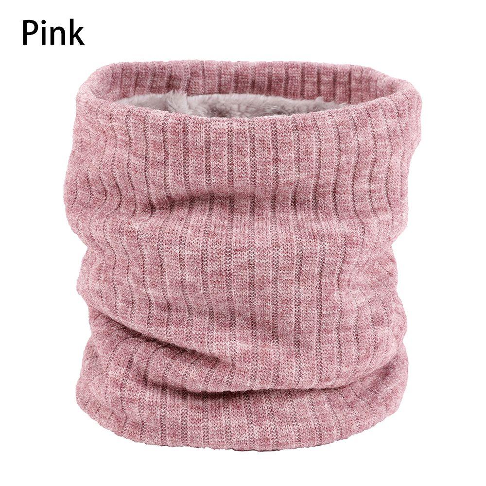 Windproof Collar Scarf Thick Neck Warmer Circle Loop Scarves Winter Neck Gaiter Fleece Lined Scarf