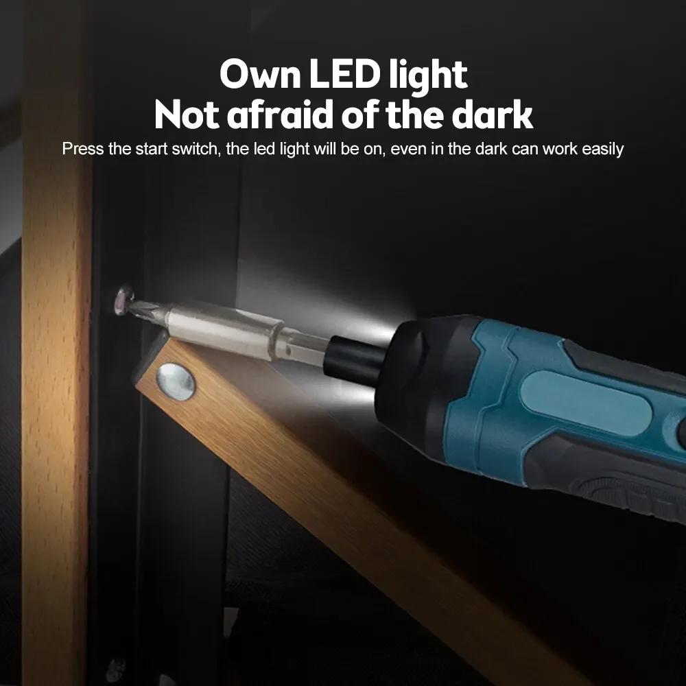 Mini Cordless Electric Screwdriver Rechargeable 1300mah Adjustment Power Drill Multi-function Disassembly Torque Repair Tools