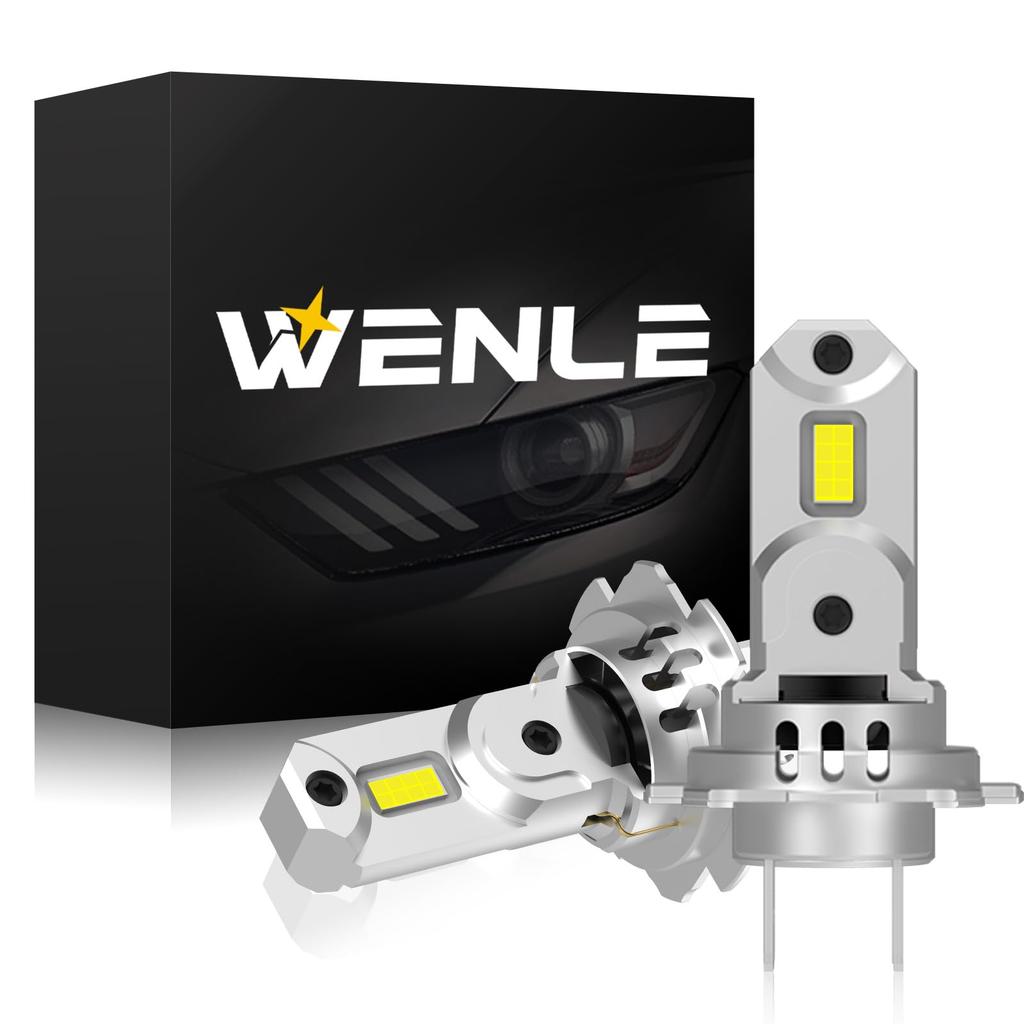WENLE H7 LED Headlight Bulb, Supports New Vehicle Inspection, 8x Brightness, 60W (30W X