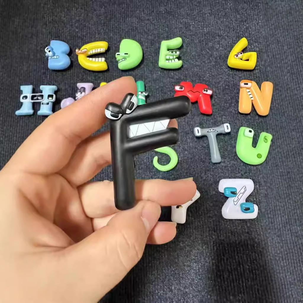Letter Adorable 26 Alphabet Pvc Cartoon Character Action Figures For Creative Play