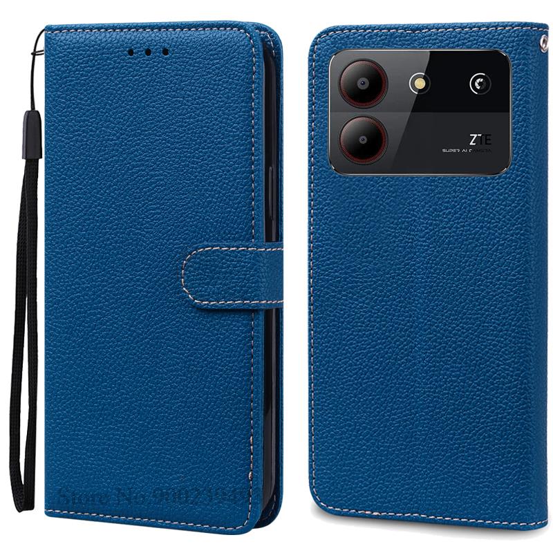 Для ZTE Blade A54 чехол кожаный кошелек флип чехол для ZTE Blade A54 чехол Coque Fundas для ZTE Blade A54 чехол для телефона бампер