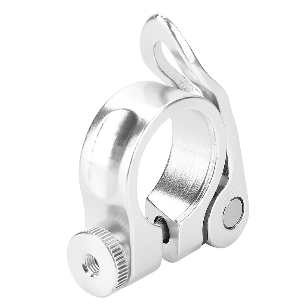 Подседельный штырь для шоссейного велосипеда, горного велосипеда, алюминиевый сплав, хомут для подседельного штыря, быстросъемный серебристый