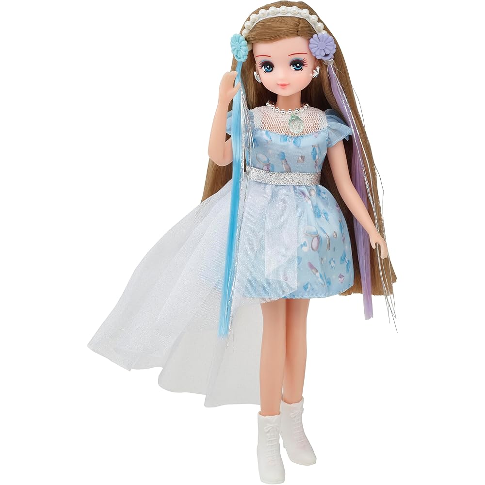 Takara Tomy Licca-chan Doll Tsubasa Blue Outfit Change Toy for Pretend Play Ages 3 and Up
