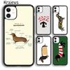 Чехол для телефона с принтом «Анатомия таксы» для iPhone 17 Air 16 15 14 plus 12 13 pro max coque Shell Fundas