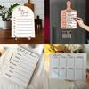 Wood Fridge Meal Planner with Pen Meal Prep Board Weekly Food Menu Board  Dinning Tale