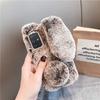 Теплый кроличий пух силиконовый чехол для Samsung S25 S24 Ultra S23 FE S22 Plus A16 A05 A15 A25 A35 A55 A14 A24 A34 A54 A53/iphone 16 15 14 Pro maxCase