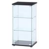 Fuji Boeki Collection Case Figure Case 3 Tiers Width X Depth X Height 86 Cm Black Tempered Glass Full Glass Assembly Product Clear 98881 42.5 36.5