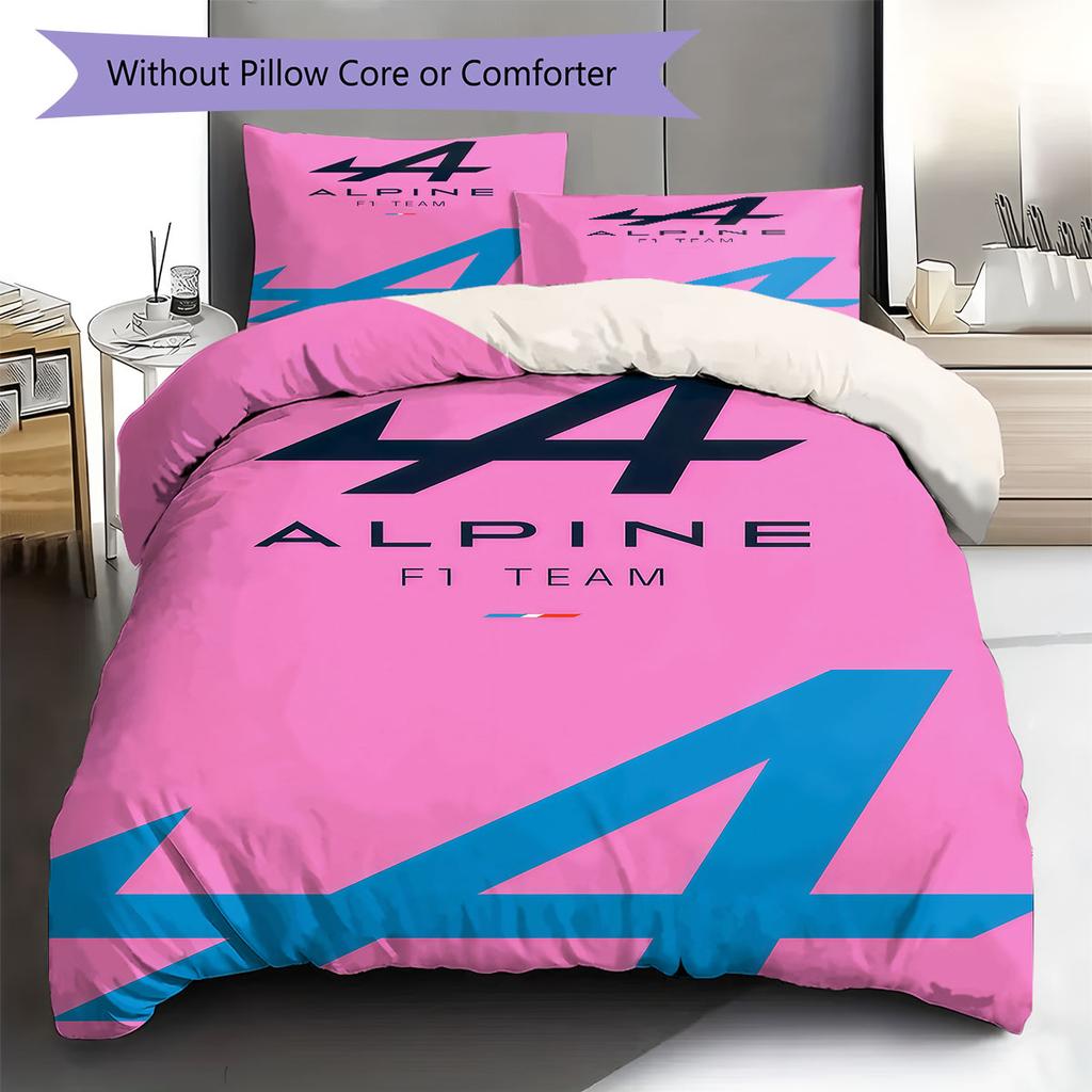 Постельное белье с узором Alpine F1, Комплект с одеялом, Пододеяльник, Наволочка, Домашний подарок на день рождения(1 пододеяльник + 2 наволочки, без наполнителя)