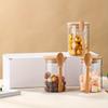 300ml Candy Jar, Biscuit Jar, Glass Storage Jar With Sealed Bamboo Lid And Spoon - 10oz Transparent Glass Bulk Food Storage Jar