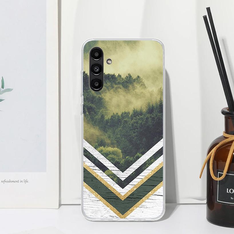 Forest Geometry Wood Nature Phone Case For Samsung Galaxy A17 A37 A57 A16 A26 A36 A56 A15 A25 A35 A55 A14 A24 A34 A54 A13 A23 A3