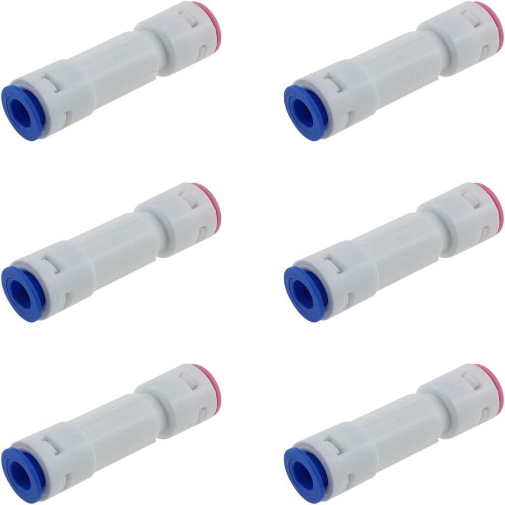 6pcs Plastic Check Valve 1/4" Quick Connect Fittings High Quality One-way Valve Water Purifier