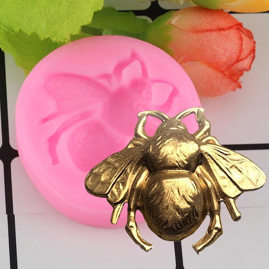 MIT Food-grade Silicone Bee Cake Mold DIY Clay Sugarcraft Fondant Baking Decor Mould