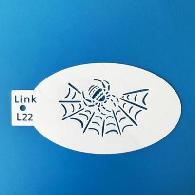 Краска для лица и тела, фестиваль, принадлежности для вечеринки на Хэллоуин, многоразовый трафарет, пластиковый штамп для росписи тела