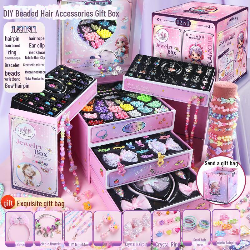 «Креативный набор украшений из бисера и аксессуаров для волос для девочек»