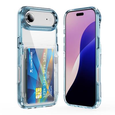 Новый продукт для Apple для IPhone17 Air Высокопрозрачный чехол-книжка из поликарбоната для карт Чехол для карт Защитный чехол от падения Ветрозащитный