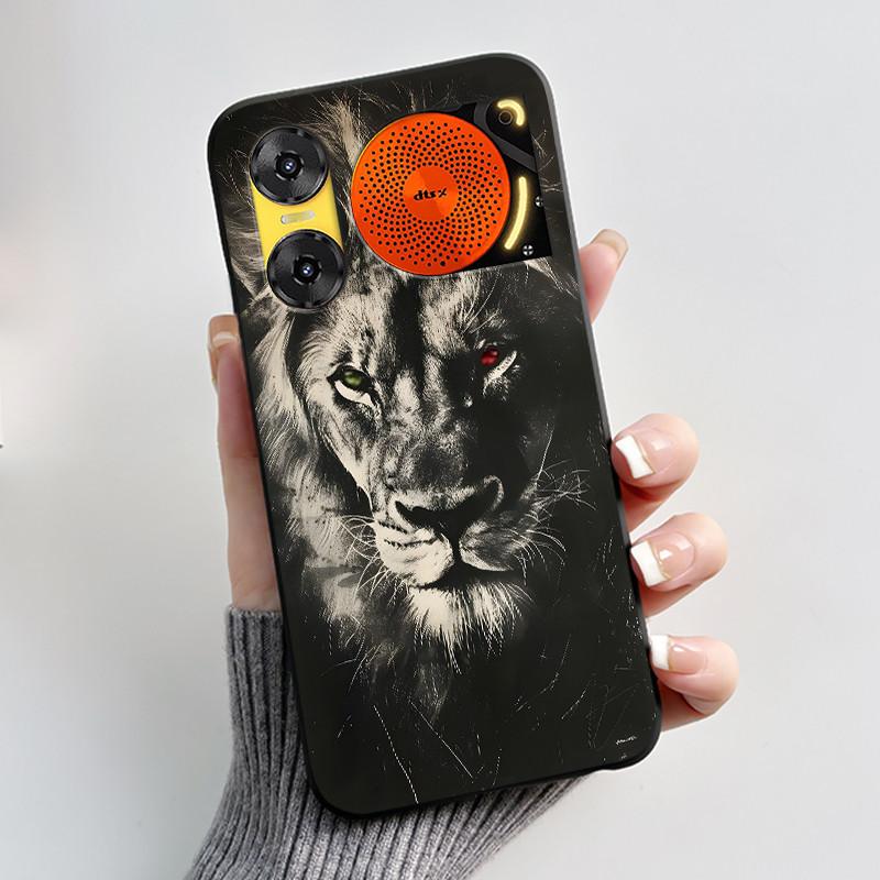 Case For ZTE Nubia Music 2 Z2460 Z2353 Music2 Phone Case Cute Rabbit Black Cover For ZTE Nubia Music Soft TPU Silicone Casing